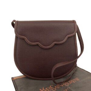 YSL Yves Saint Laurent Burgundy  Crossbody Bag